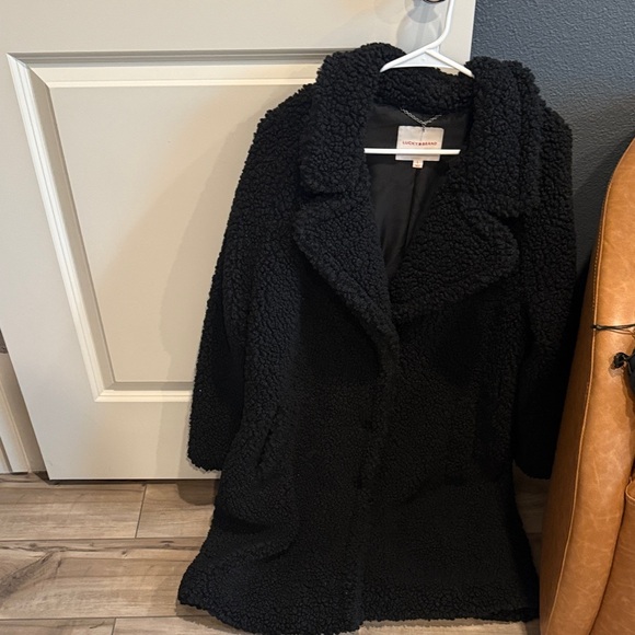 Lucky Brand Black Teddy Jacket - Picture 1 of 3